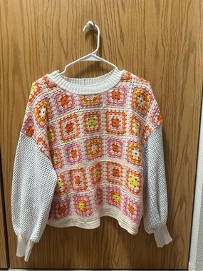 Crochet Zara Sweater Sz L